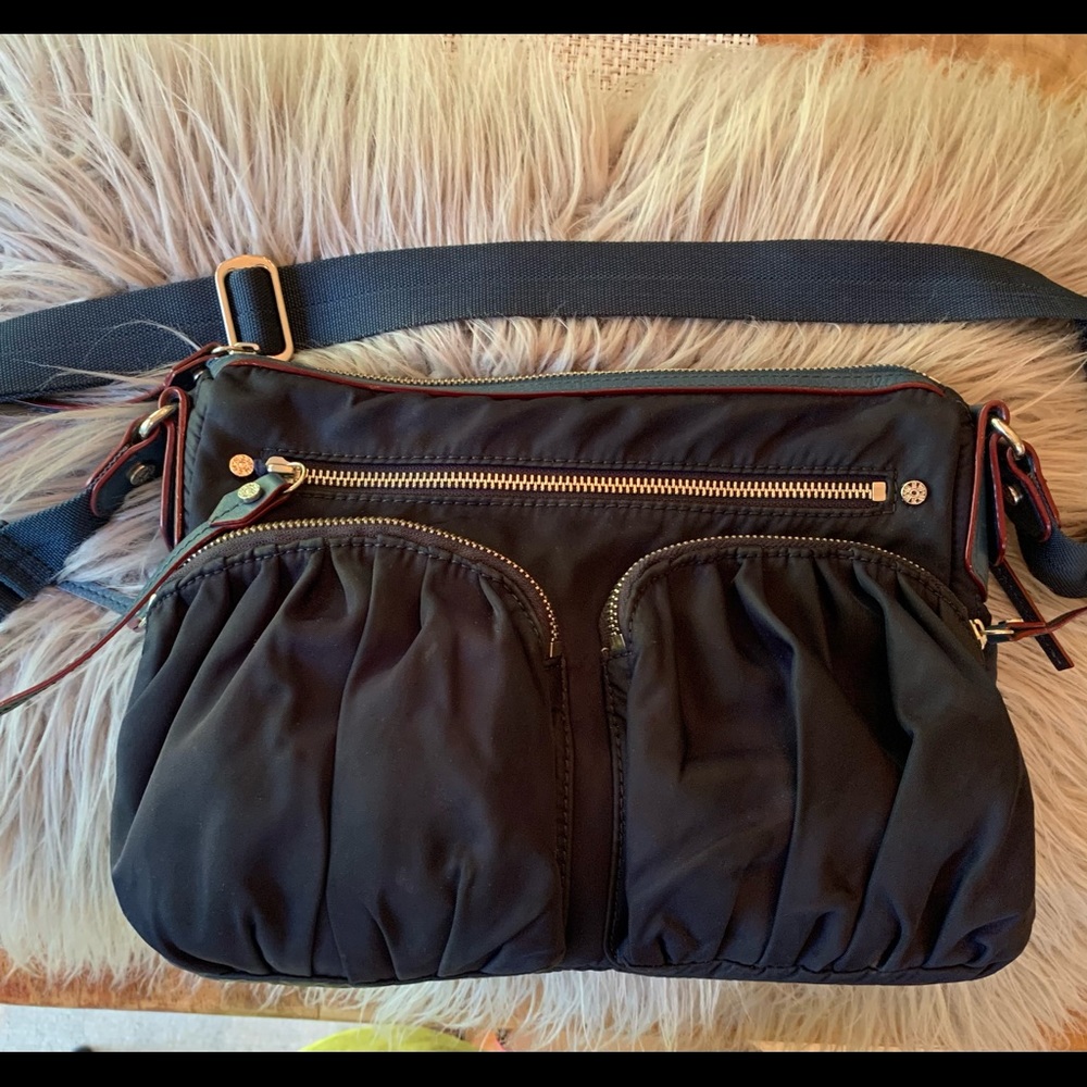 MZ Wallace Mini Paige Navy Blue Crossbody